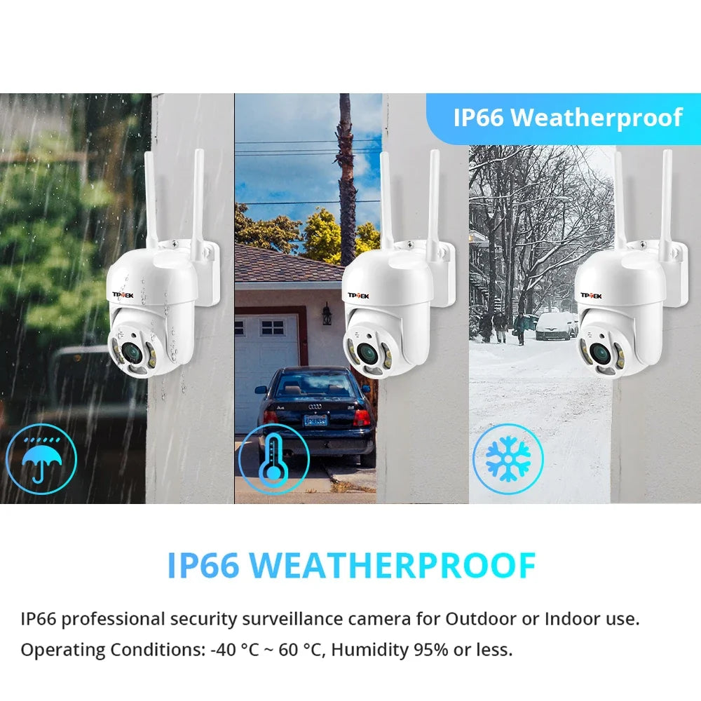 Caméra De Surveillance Extérieure PTZ WiFi 4MP